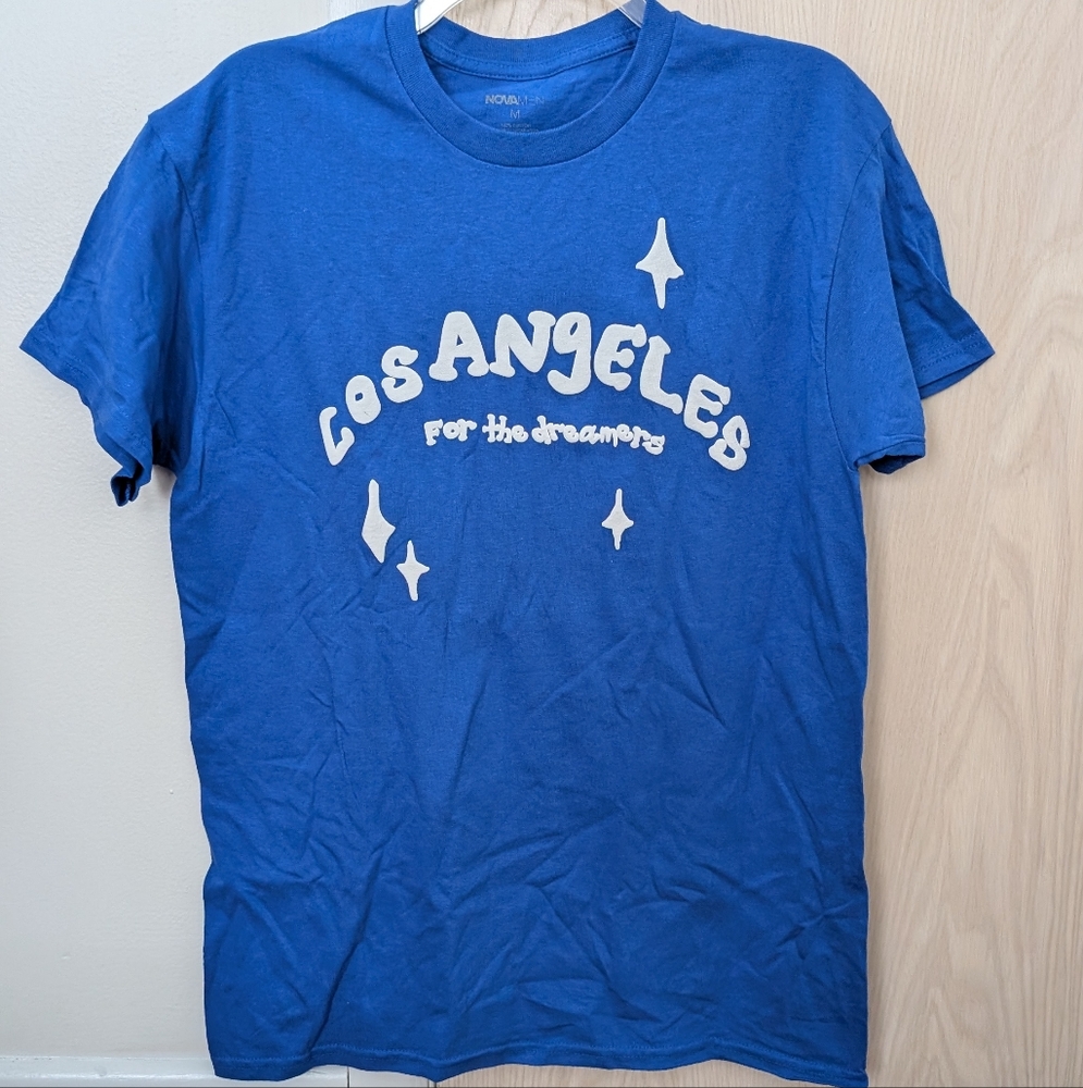 Los Angeles - Blue T-Shirt - Size Medium - 100% Cotton - NWOT